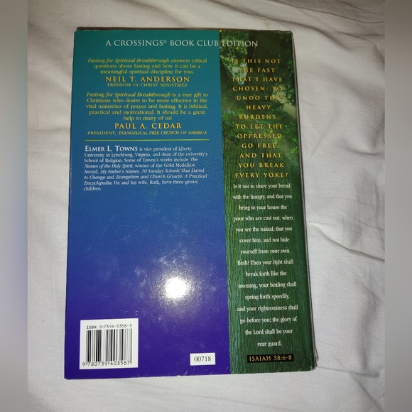 Fasting for Spiritual Breakthrough Book**" Hardcover! - Picture 2 of 2